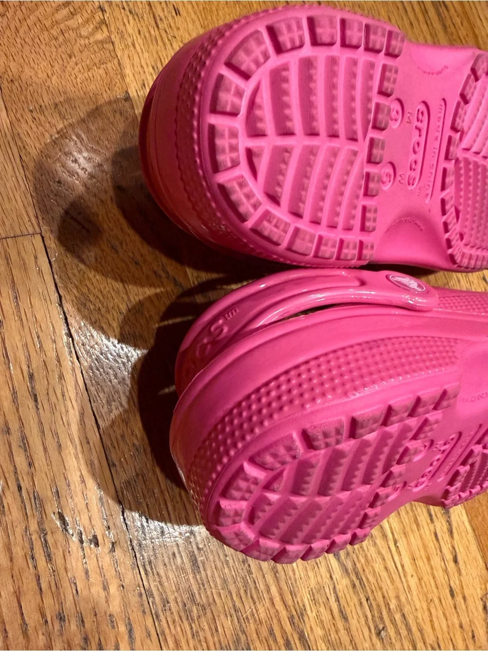 Kids Pink CROCS with Decorative Charms